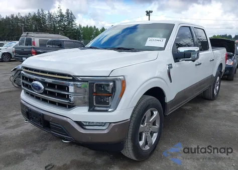 2022 Ford F-150 King Ranch z USA, uszkodzony, nr VIN 1FTFW1E86NFC40218